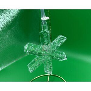 Vintage 2002 Waterford Snowflake Crystal Ornament- Without Cover Box
